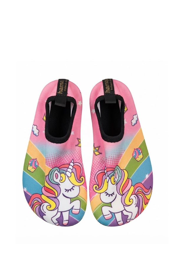 HAMAC Girls Pool Socks Unicorn Pink