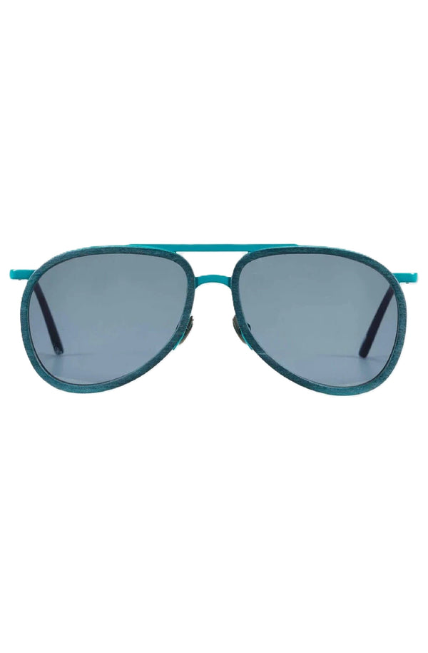 VILEBREQUIN Men Wood Aviator Sunglasses Solid - VBQ x Shelter