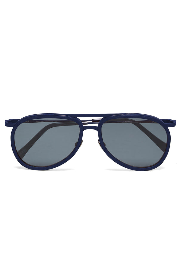 VILEBREQUIN Men Wood Aviator Sunglasses Solid - VBQ x Shelter