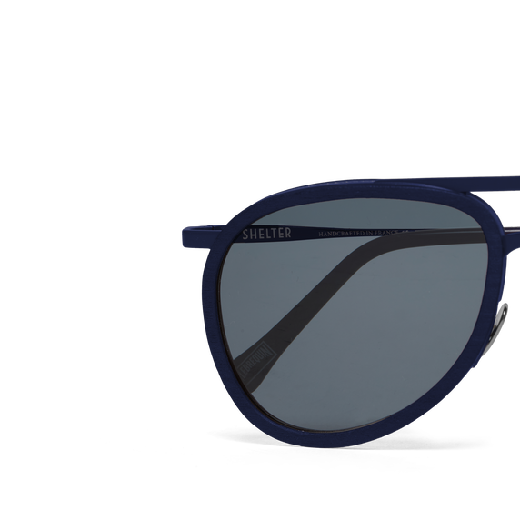 VILEBREQUIN Men Wood Aviator Sunglasses Solid - VBQ x Shelter
