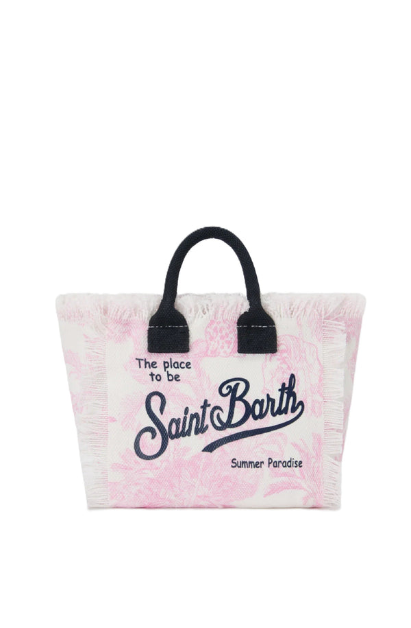 MC2 SAINT BARTH Women Vanity Mini Bag Pink Toile de Jouy