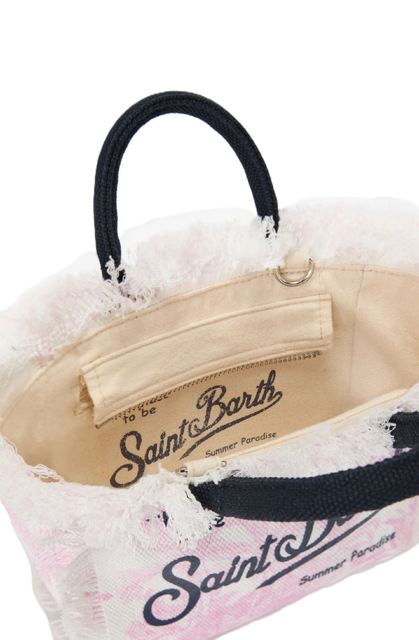 MC2 SAINT BARTH Women Vanity Mini Bag Pink Toile de Jouy