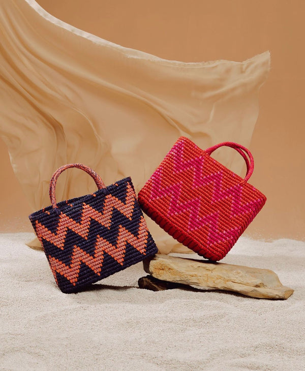 RONNEL Women Toquilla Straw Red Bag