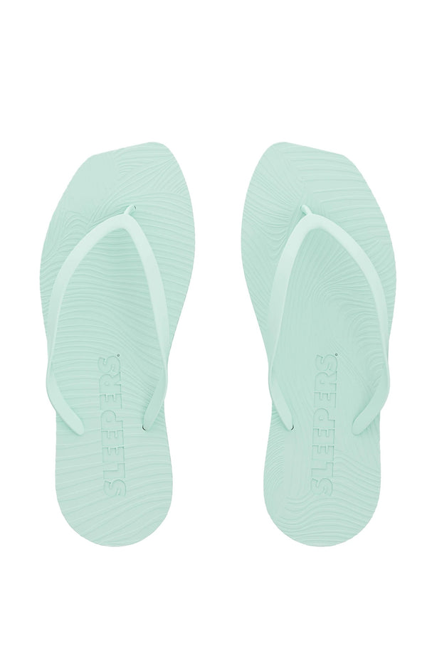 SLEEPERS Women Tapered Mint Flip Flops