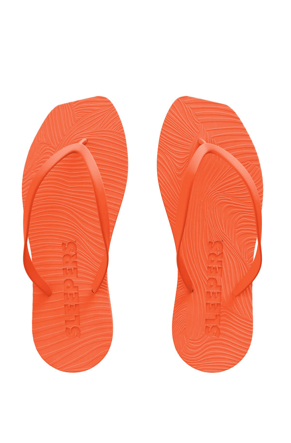 SLEEPERS Women Tapered Orange Flip Flops
