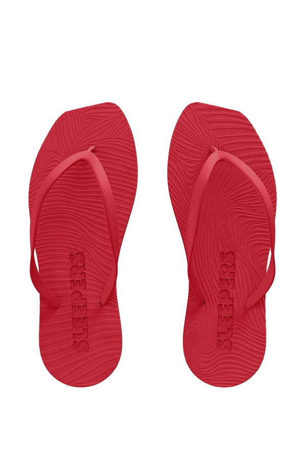 SLEEPERS Women Tapered Red Flip Flops