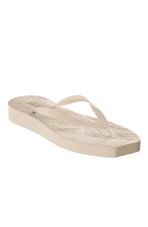 SLEEPERS Women Tapered Platform Eggnog Flip Flops