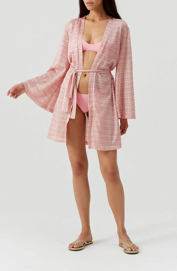 MELISSA ODABASH Women Anna Rose Open Front Kaftan