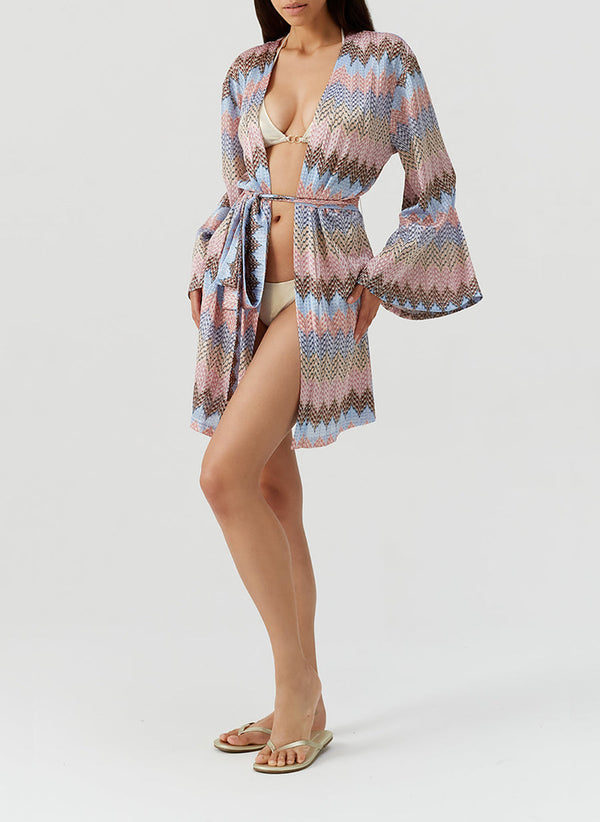 MELISSA OSABASH Women Anna Zigzag Stripe Kaftan