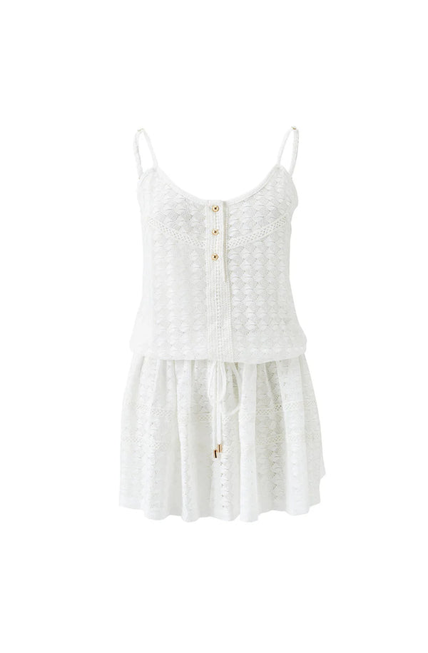 MELISSA OSABASH Women Bailey White Short Dress