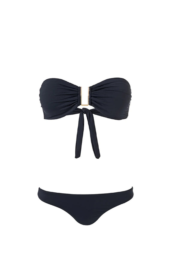 MELISSA ODABASH Women Bandeau Barcelona Black Bikini