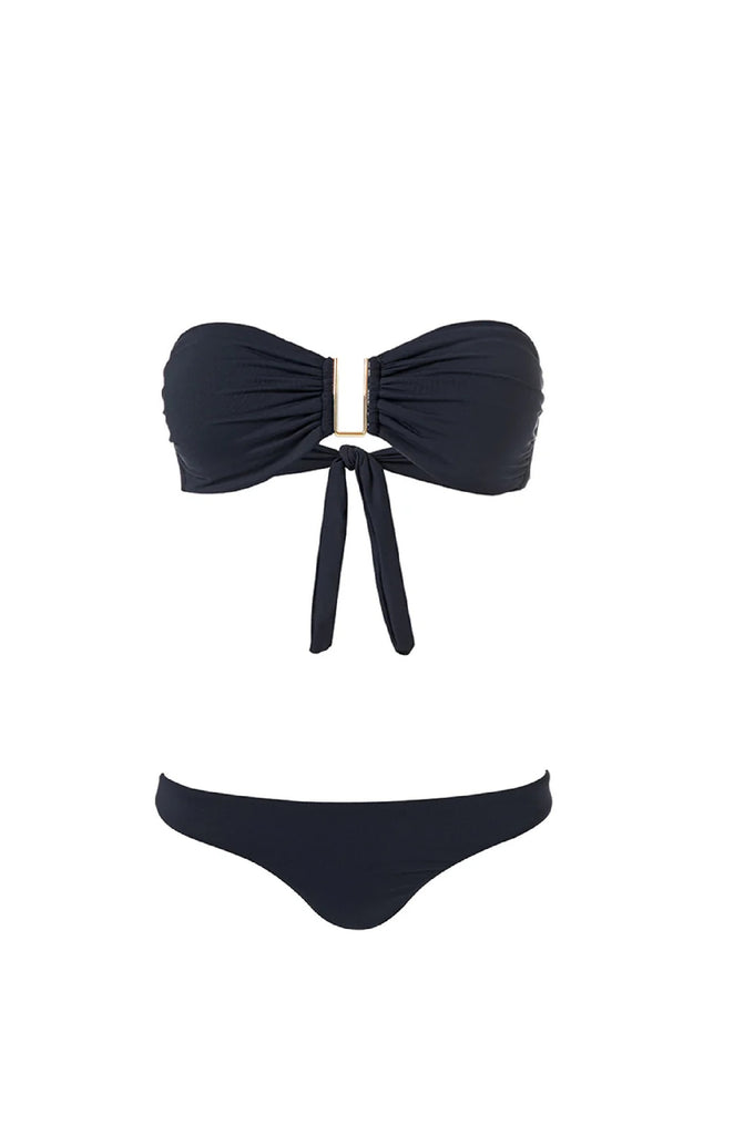 MELISSA ODABASH Women Bandeau Barcelona Black Bikini