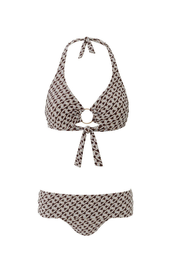 MELISSA ODABASH Women Brussels Chain Halterneck Bikini