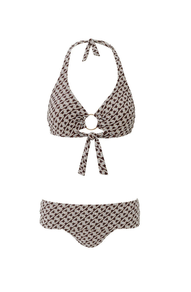 MELISSA ODABASH Women Brussels Chain Halterneck Bikini