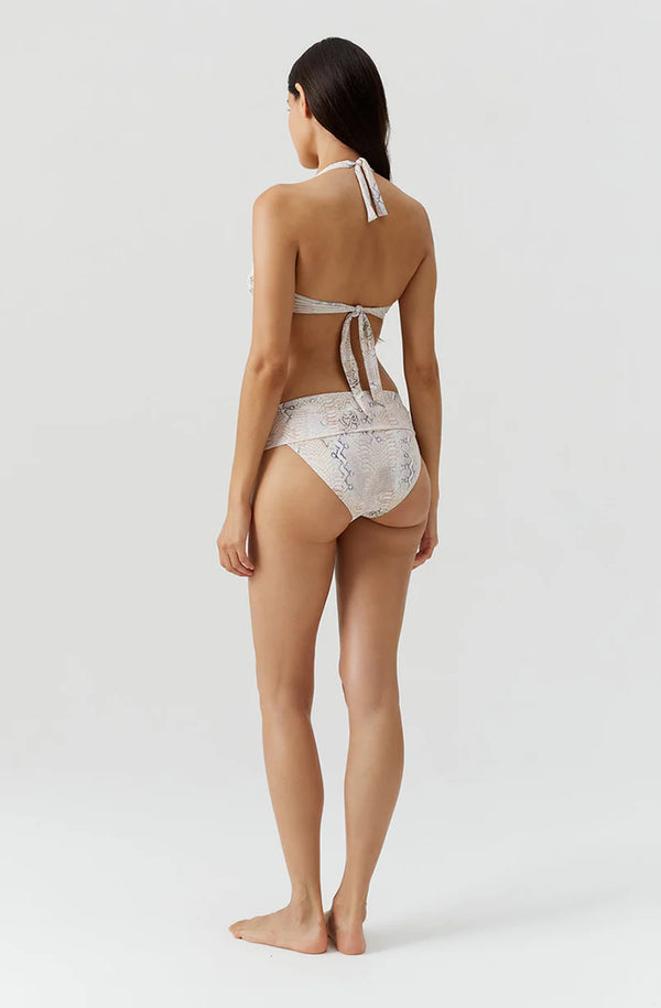 MELISSA ODABASH Women Brussels Lizard Halterneck Bikini