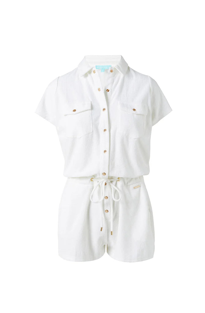MELISSA ODABASH Women Cheryl White Playsuit