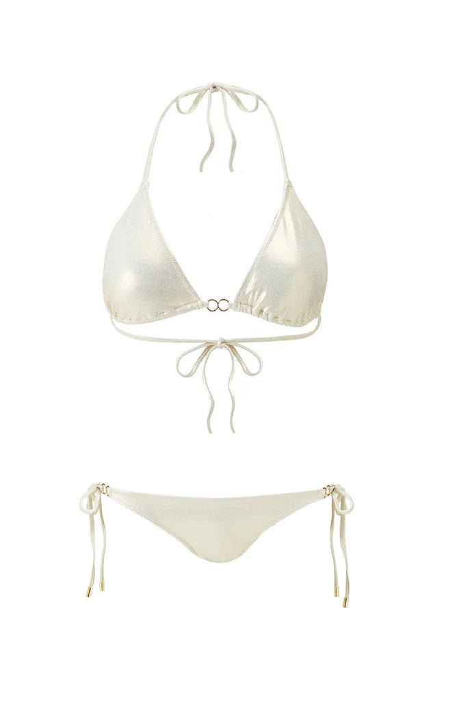 MELISSA ODABASH Women Costa Gold Triangle Bikini