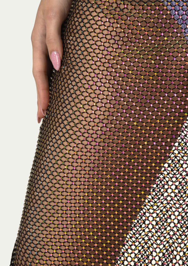 PARAMIDONNA Women Salome Crystal Black Dress