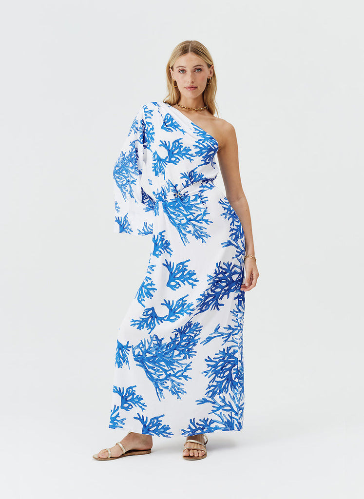 MELISSA ODABASH Women Lauren Blue Coral Long Dress | HAMAC Beach Boutique MELISSA ODABASH Women Lauren Blue Coral Long Dress | HAMAC Beach Boutique