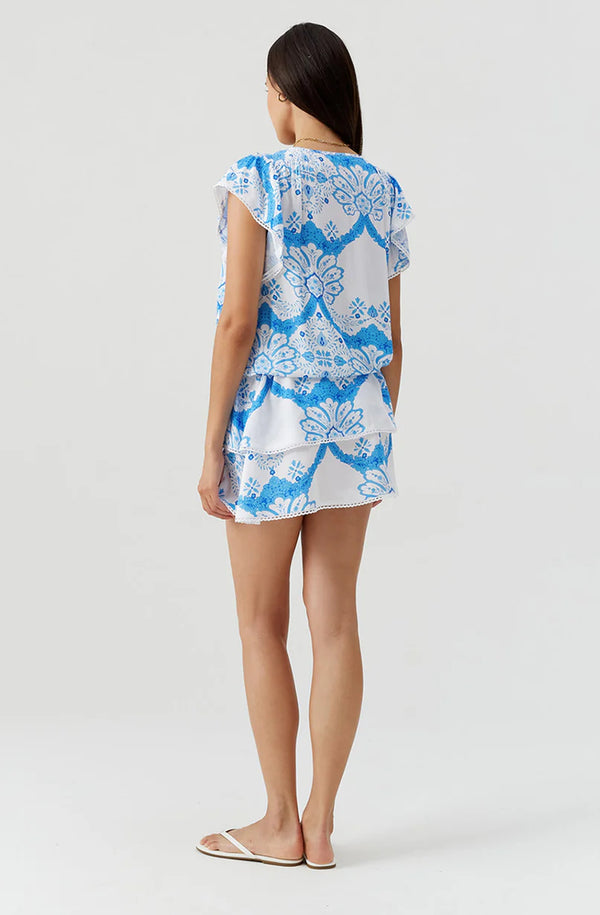 MELISSA ODABASH Women Lenni Florian Short Dress