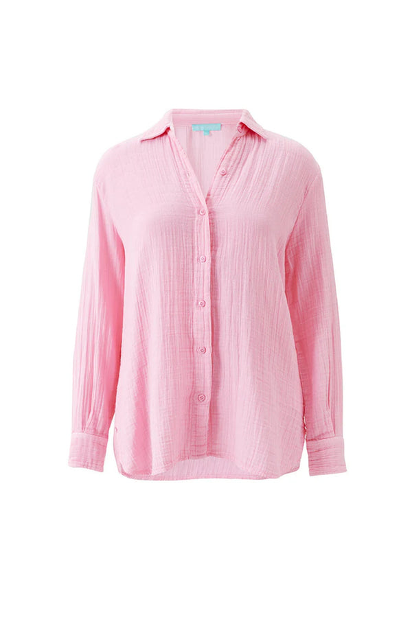 MELISSA ODABASH Women Leona Rose Cheesecloth Shirt