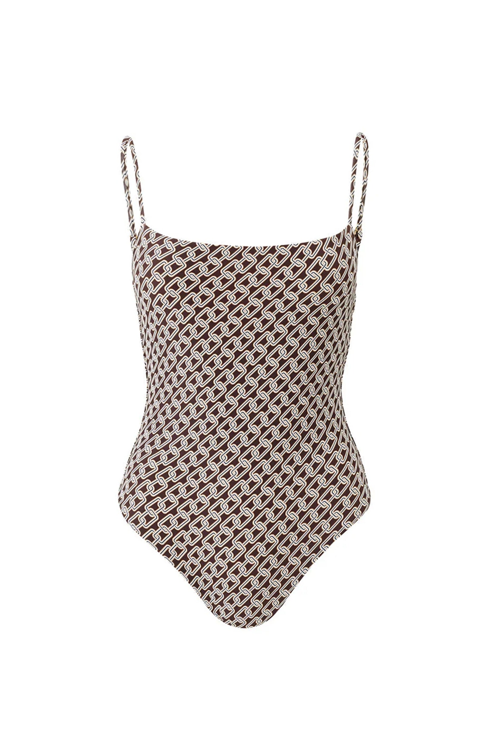 MELISSA ODABASH Women Chain Bustier One-Piece Swimsuit Maui