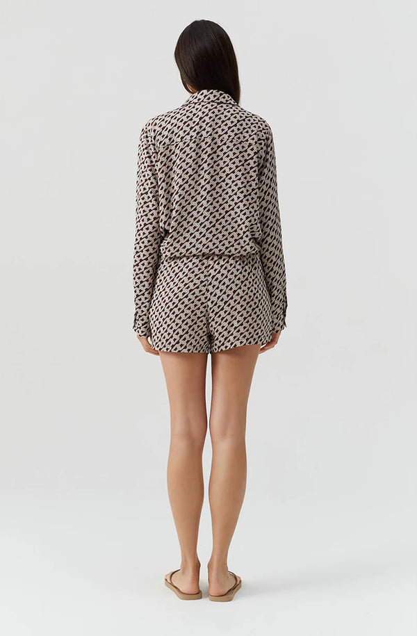 MELISSA ODABASH Women Millie Chain Shirt Long Sleeves