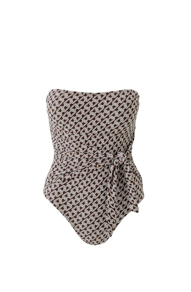 MELISSA ODABASH Women Munich Chain Bandeau One-Piece Swimsuit