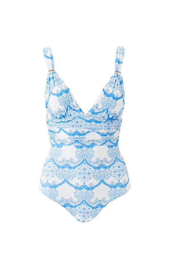 MELISSA ODABASH Women Panarea Florian Plunge One-Piece Swimsuit