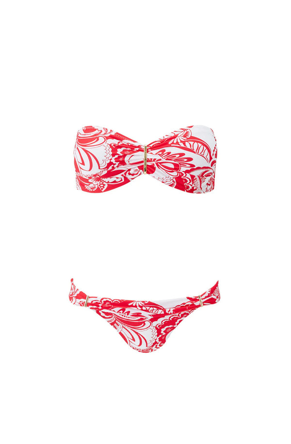 MELISSA ODABASH Women Floral Bandeau Bikini