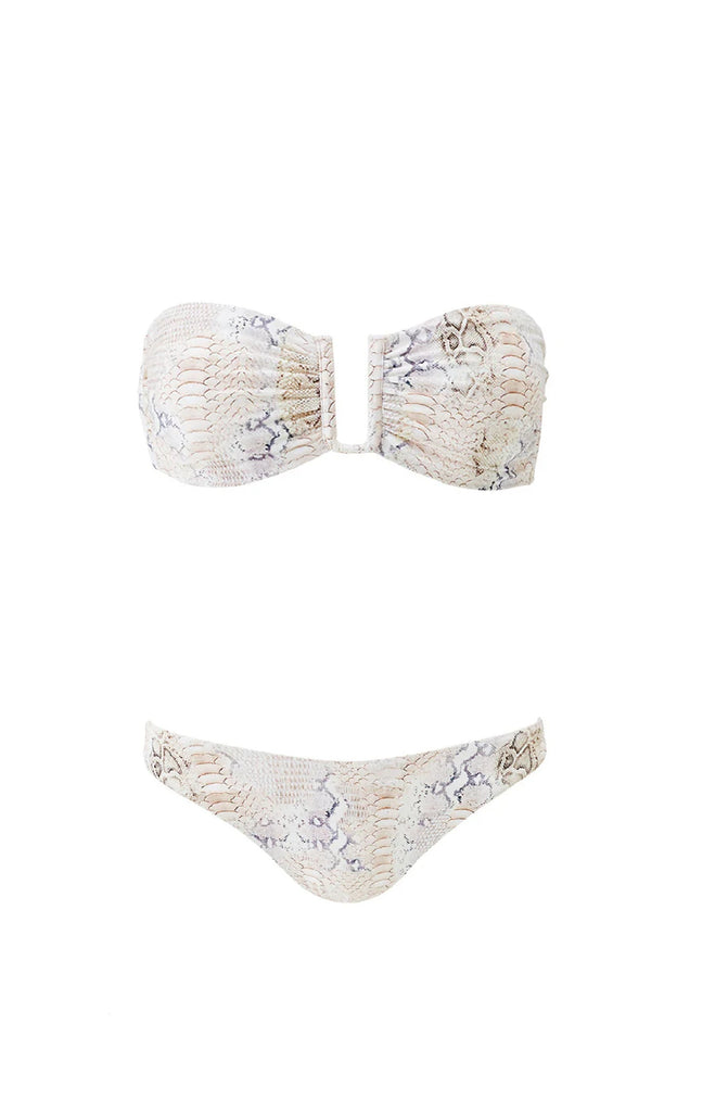 MELISSA ODABASH Women Brussels Lizard Bandaeu Bikini