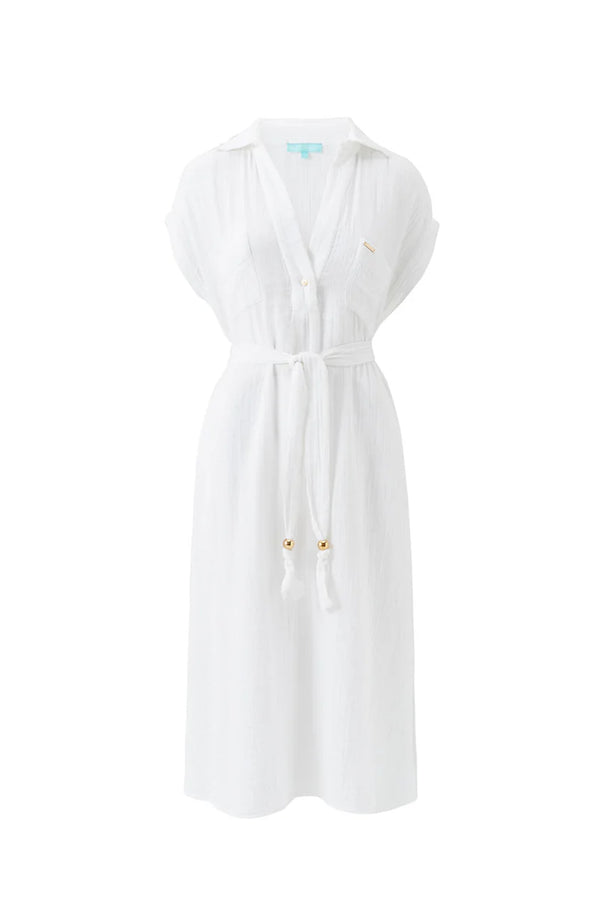 MELISSA ODABASH Women Rory White Dress