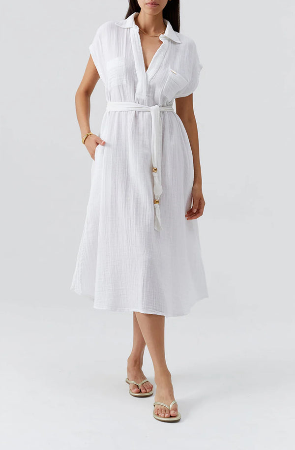 MELISSA ODABASH Women Rory White Dress