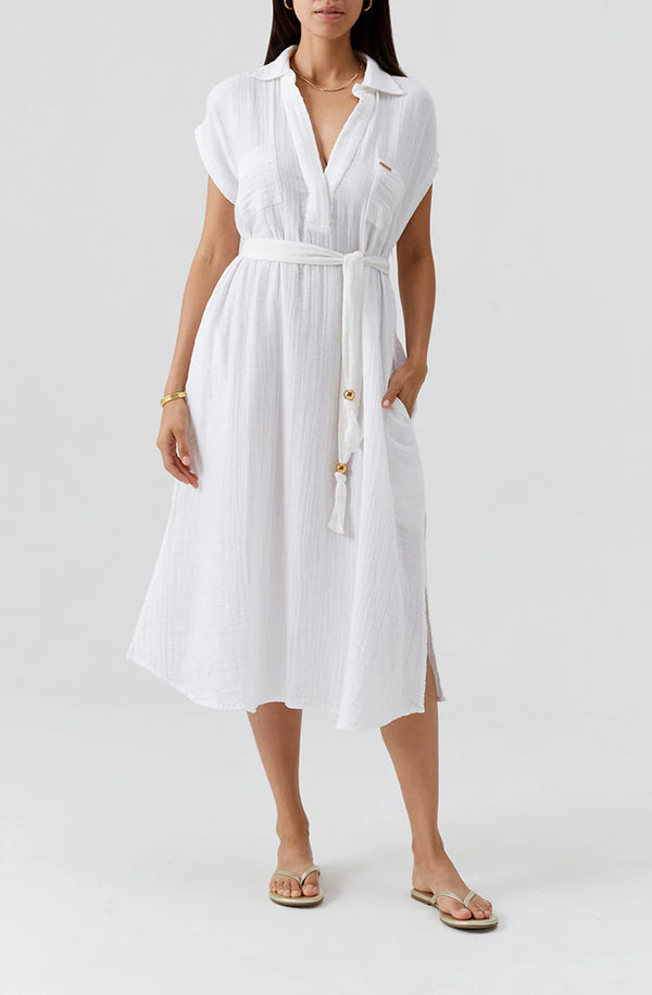 MELISSA ODABASH Women Rory White Dress