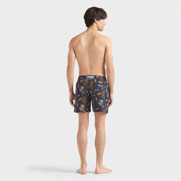 VILEBREQUIN Men Swim Shorts Embroidered Medusa Flowers - Limited Edition