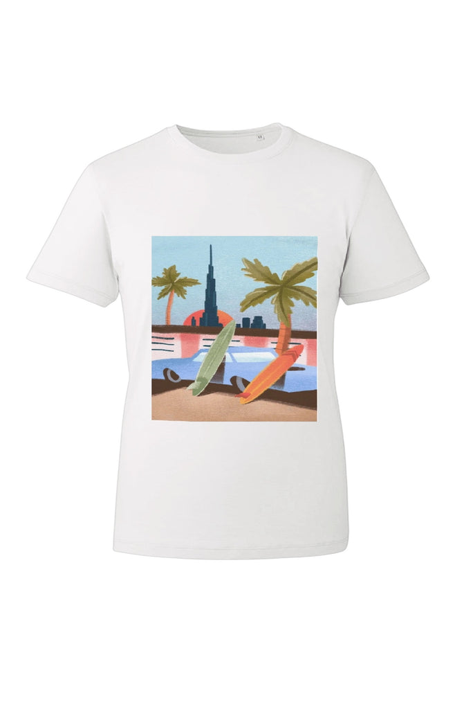 DUBAI BEACH BOYS Men Cotton Surf T-Shirt