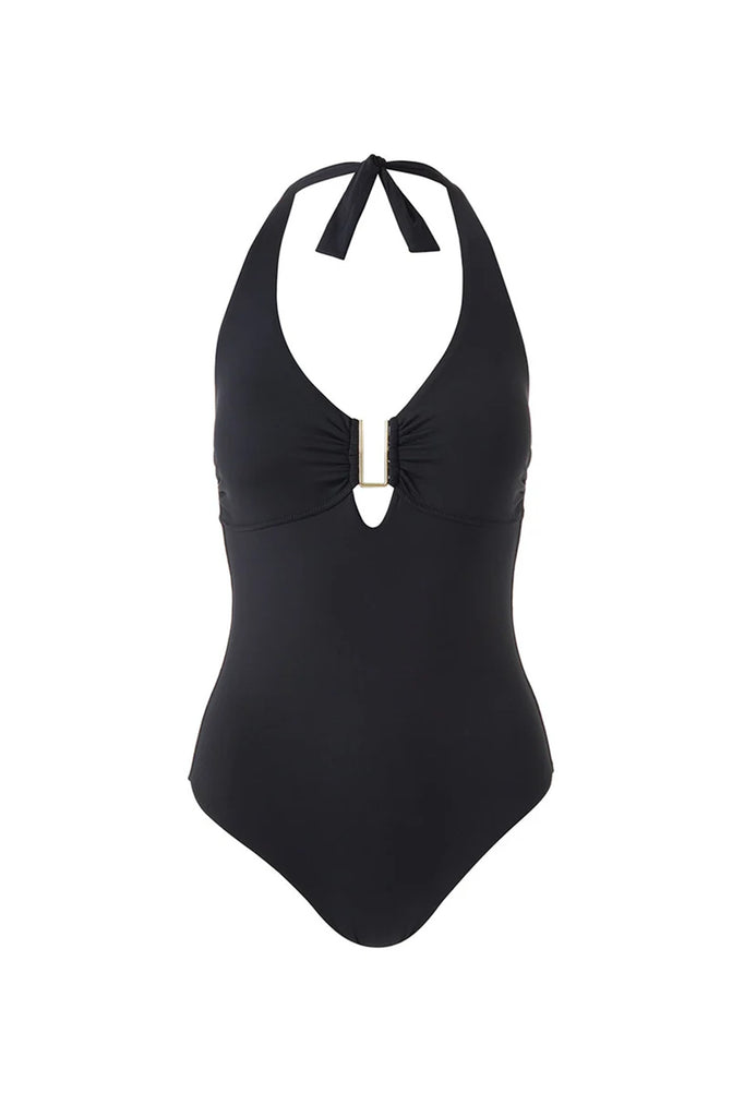 MELISSA ODABASH Women Halterneck Tampa Black Swimsuit