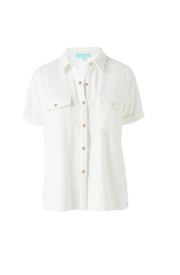 MELISSA ODABASH Women Tori White Button Shirt