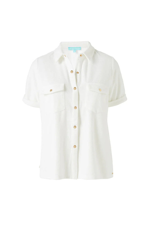 MELISSA ODABASH Women Tori White Button Shirt