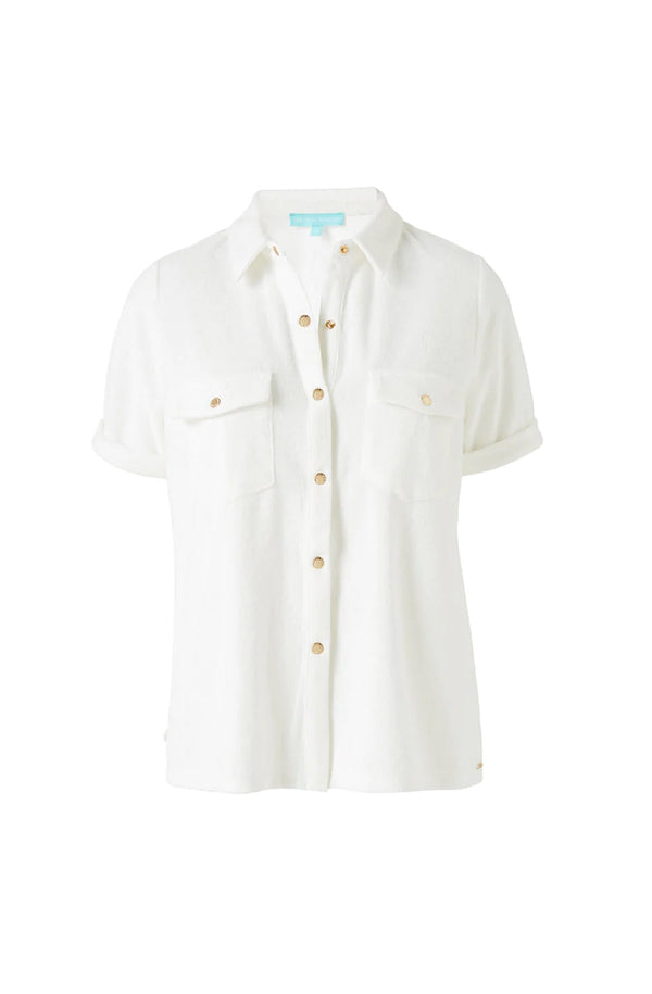 MELISSA ODABASH Women Tori White Button Shirt