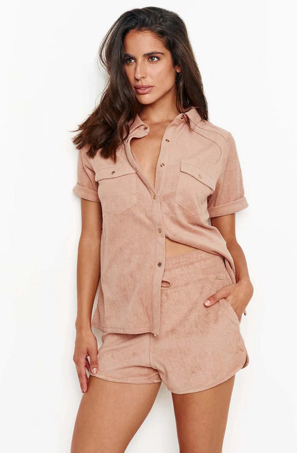MELISSA ODABASH Women Harley Tan Shorts