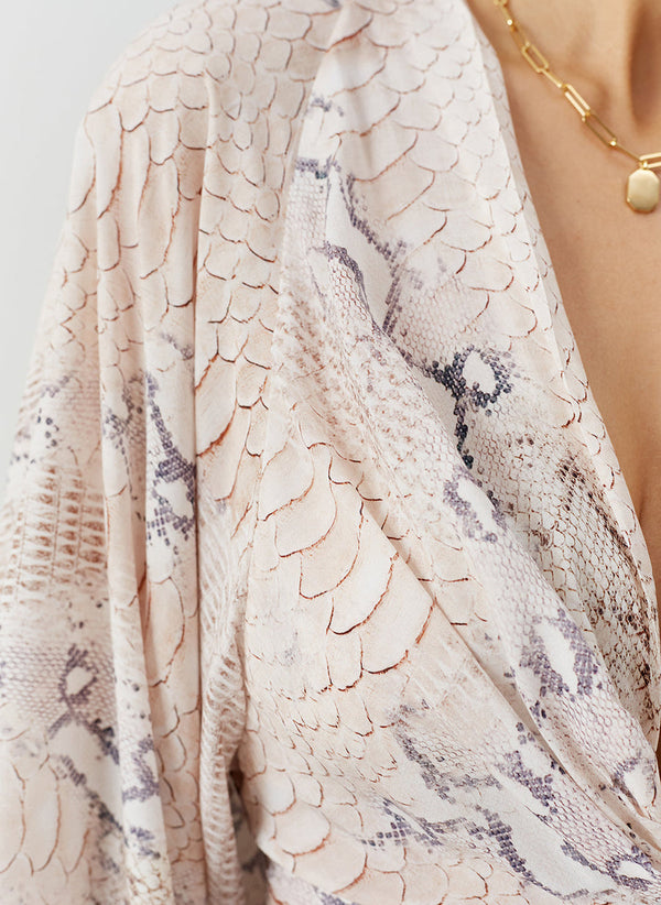 MELISSA ODABASH Women Wisdom Lizard Long Dress