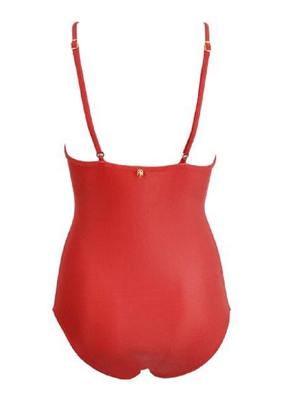 FERIADO NACIONAL Women Leaf Embroidered Swimsuit