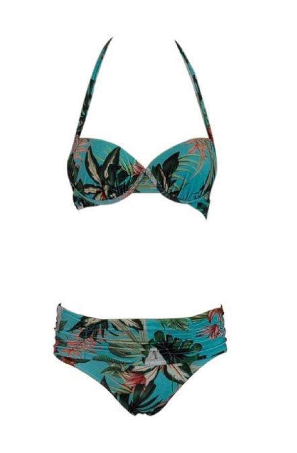 FERIADO NACIONAL Women Floral Printed Big Cup Bikini Set
