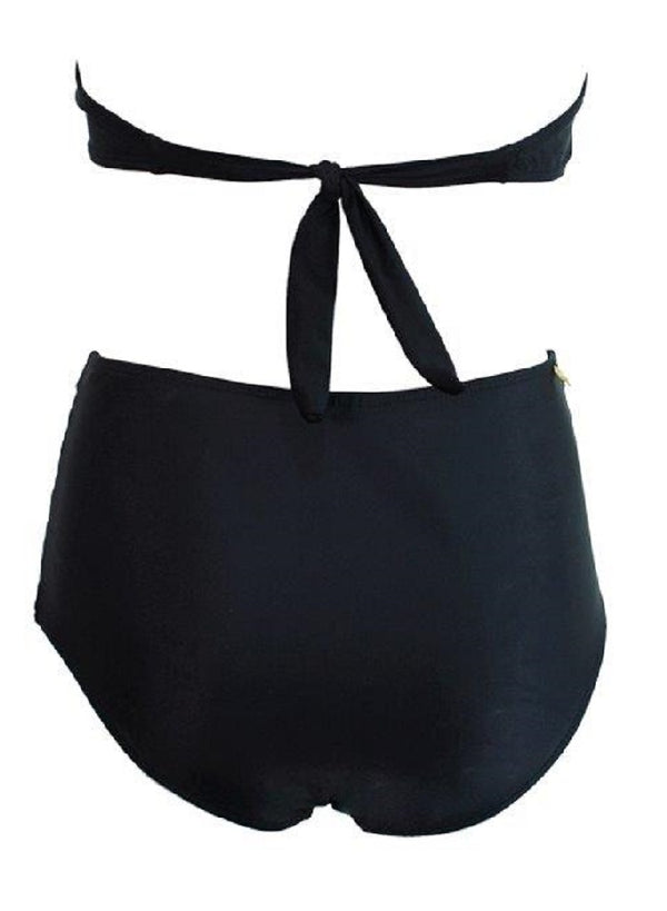 FERIADO NACIONAL Women Leaf Embroidered Bandeau Bikini Set