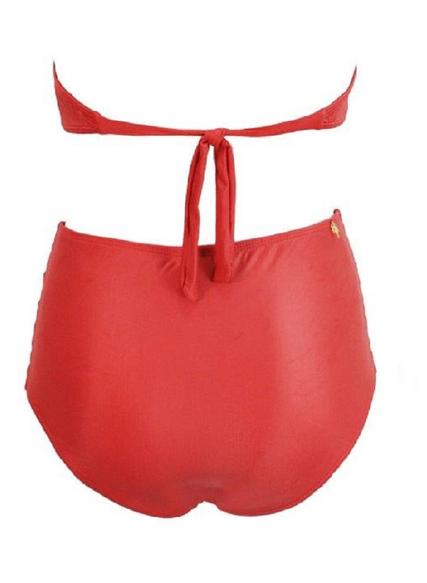 FERIADO NACIONAL Women Leaf Embroidered Bandeau Bikini Set