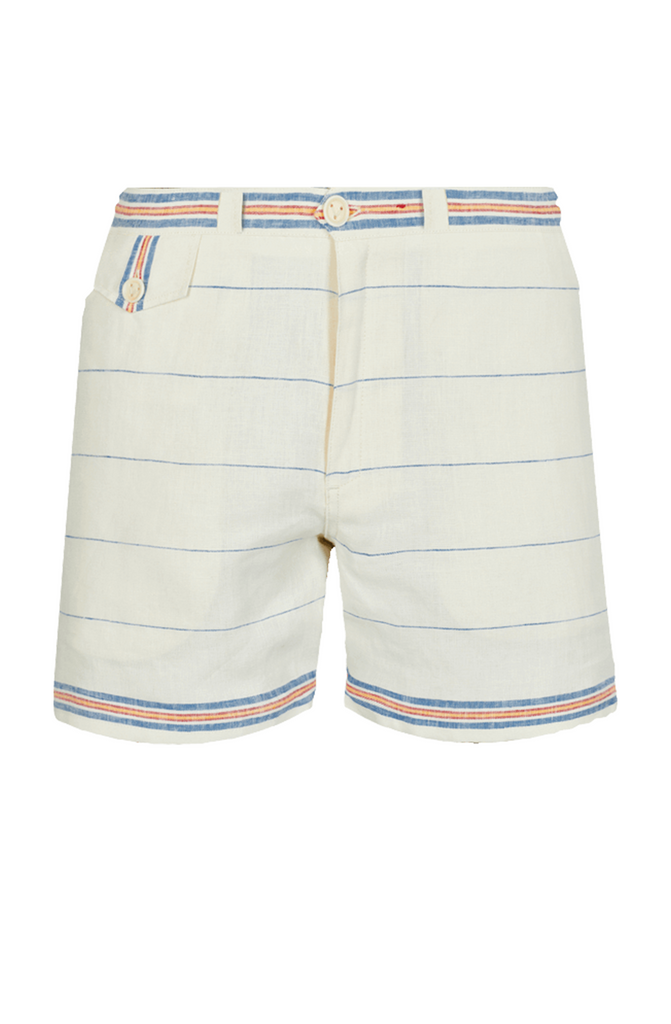 VILEBREQUIN Men 1972 Stripes Linen Bermuda Shorts