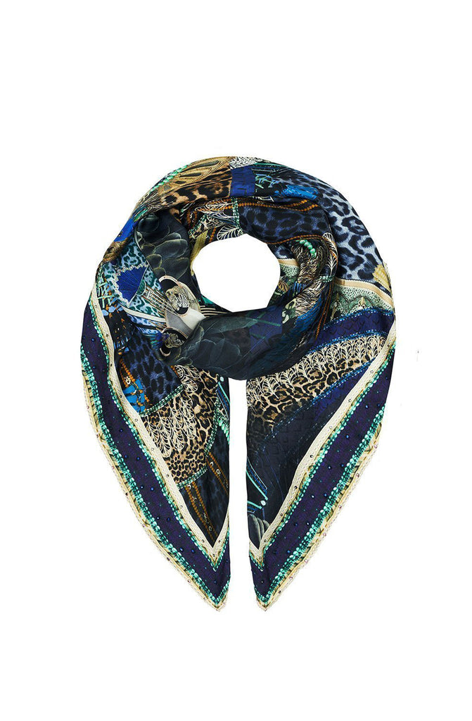 CAMILLA Large Square Scarf - Dripping In Deco