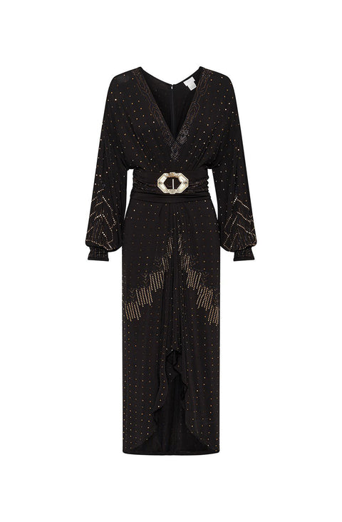 CAMILLA Women Belted Jersey Dress - Dripping in Deco | HAMAC Beach Boutique