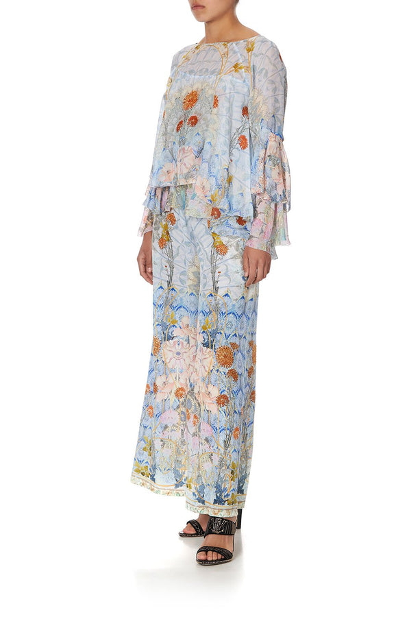 CAMILLA Women Flared Layered Blouse - Morris Muse